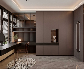 Modern Clothes Storage Area-ID:180331955