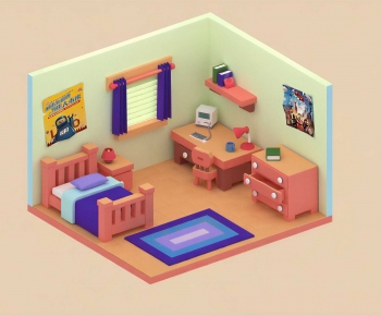 Modern Cartoon House-ID:597649105