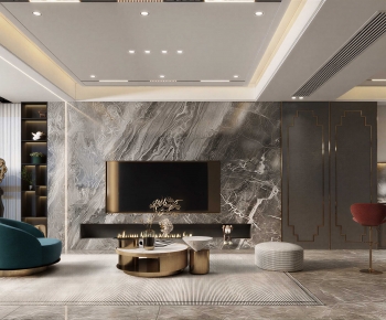 Modern A Living Room-ID:770124918