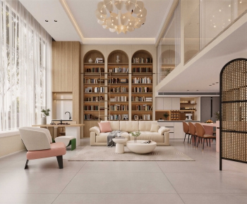 Modern A Living Room-ID:541300067