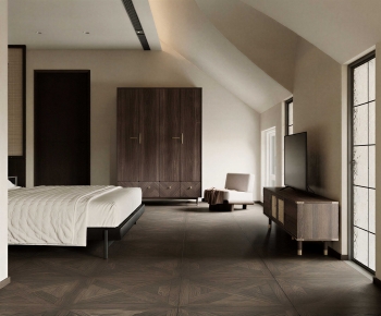 Wabi-sabi Style Bedroom-ID:716719684