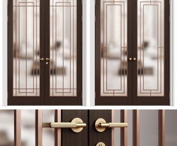 Simple European Style Double Door-ID:473411112
