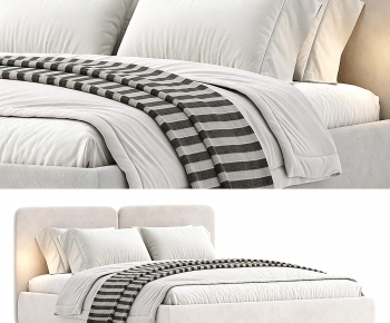Modern Double Bed-ID:859279628