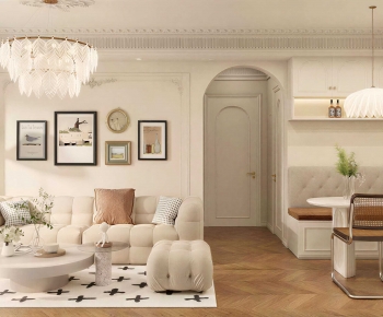 French Style A Living Room-ID:236954931