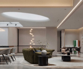 Modern A Living Room-ID:657393934