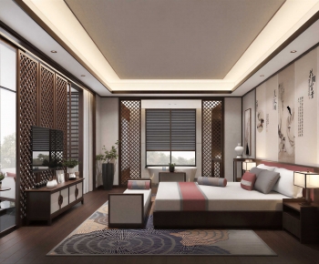 New Chinese Style Bedroom-ID:200082067
