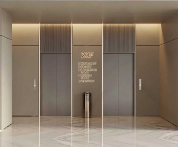 Modern Office Elevator Hall-ID:104579935