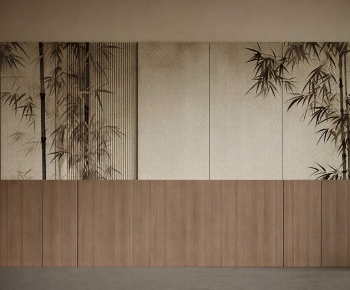 New Chinese Style TV Wall-ID:222294094