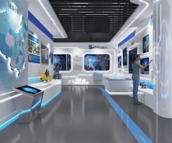 Modern Exhibition Hall-ID:833436972