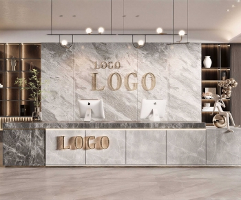 Modern Office Reception Desk-ID:751686104