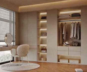 Modern Clothes Storage Area-ID:398463969