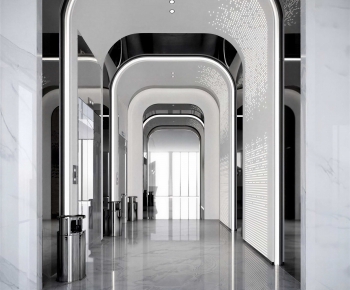 Modern Office Elevator Hall-ID:362643963