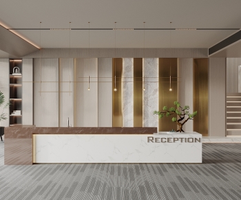Modern Office Reception Desk-ID:101499694