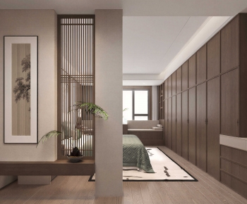 New Chinese Style Bedroom-ID:251219997