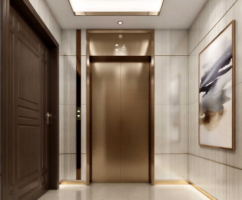 Modern Office Elevator Hall-ID:823215969