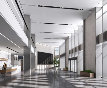 Modern Office Reception Desk-ID:653209743