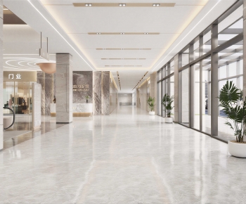 Modern Office Reception Desk-ID:719923021