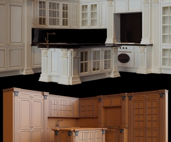 Simple European Style Kitchen Cabinet-ID:902508021