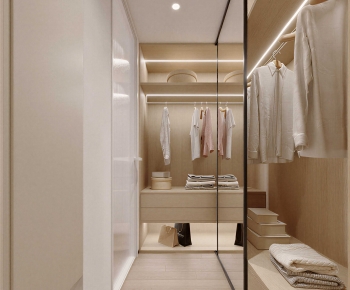 Modern Clothes Storage Area-ID:346200535