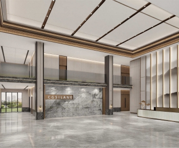 New Chinese Style Office Reception Desk-ID:661659269