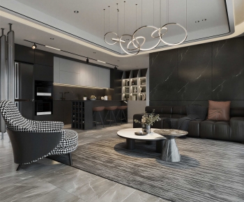 Modern A Living Room-ID:335391049