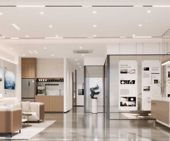 Modern Office Reception Desk-ID:429769996