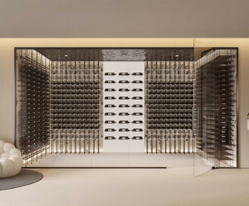 Modern Wine Cellar/Wine Tasting Room-ID:368762976
