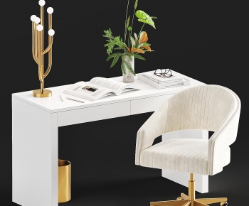 Modern Computer Desk And Chair-ID:205351113