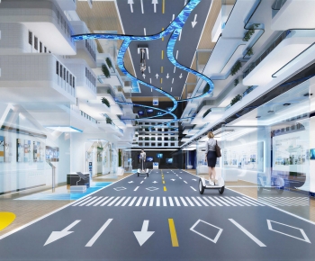 Modern Exhibition Hall-ID:580261957