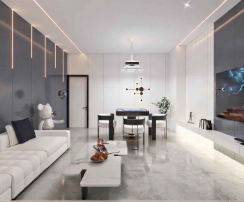 Modern A Living Room-ID:598550081