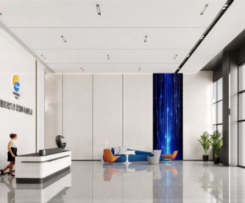 Modern Office Reception Desk-ID:620758069