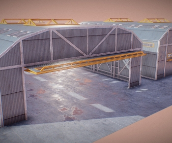 Modern Factory Floor/warehouse-ID:916888957