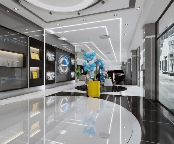 Modern Exhibition Hall-ID:713698922