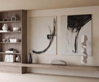 New Chinese Style TV Wall-ID:779825936