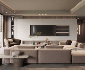 Modern A Living Room-ID:166805034