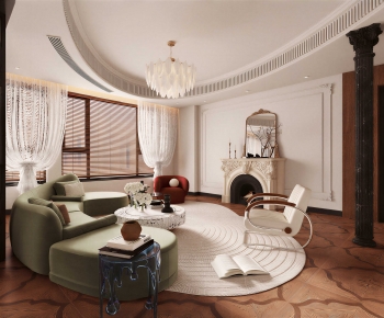 French Style A Living Room-ID:814790712