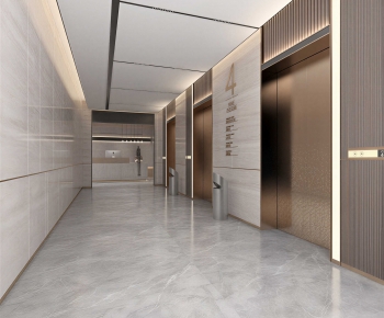 Modern Office Elevator Hall-ID:261564977