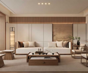 New Chinese Style A Living Room-ID:543170019