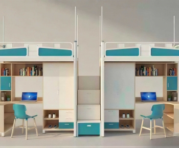 Modern Bunk Bed-ID:998930954