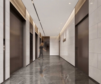 Modern Office Elevator Hall-ID:904300254