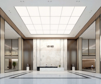 Modern Office Reception Desk-ID:506468069