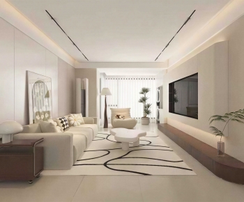 Modern A Living Room-ID:689125061