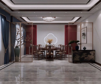 New Chinese Style Dining Room-ID:505739934