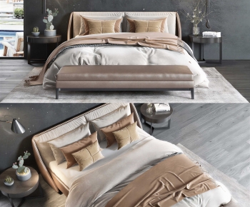 Modern Double Bed-ID:194998984