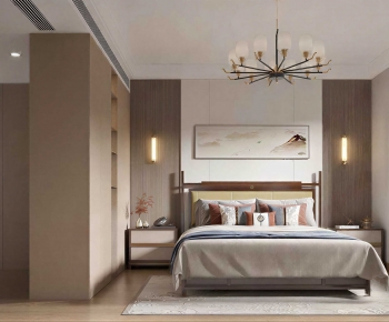 New Chinese Style Bedroom-ID:298678969