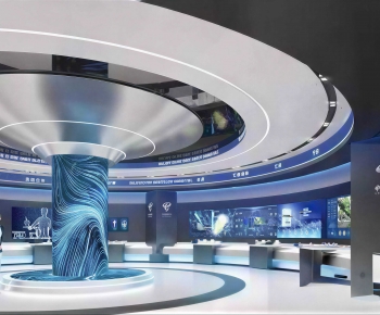 Modern Exhibition Hall-ID:487457991