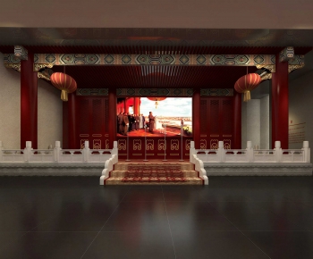New Chinese Style Exhibition Hall-ID:358738904