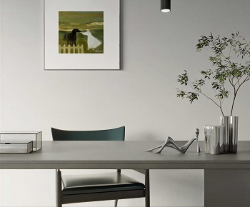 Modern Computer Desk And Chair-ID:719099042