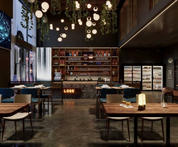 Industrial Style Barbecue Restaurant-ID:336363085