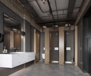 Industrial Style Public Toilet-ID:277308941